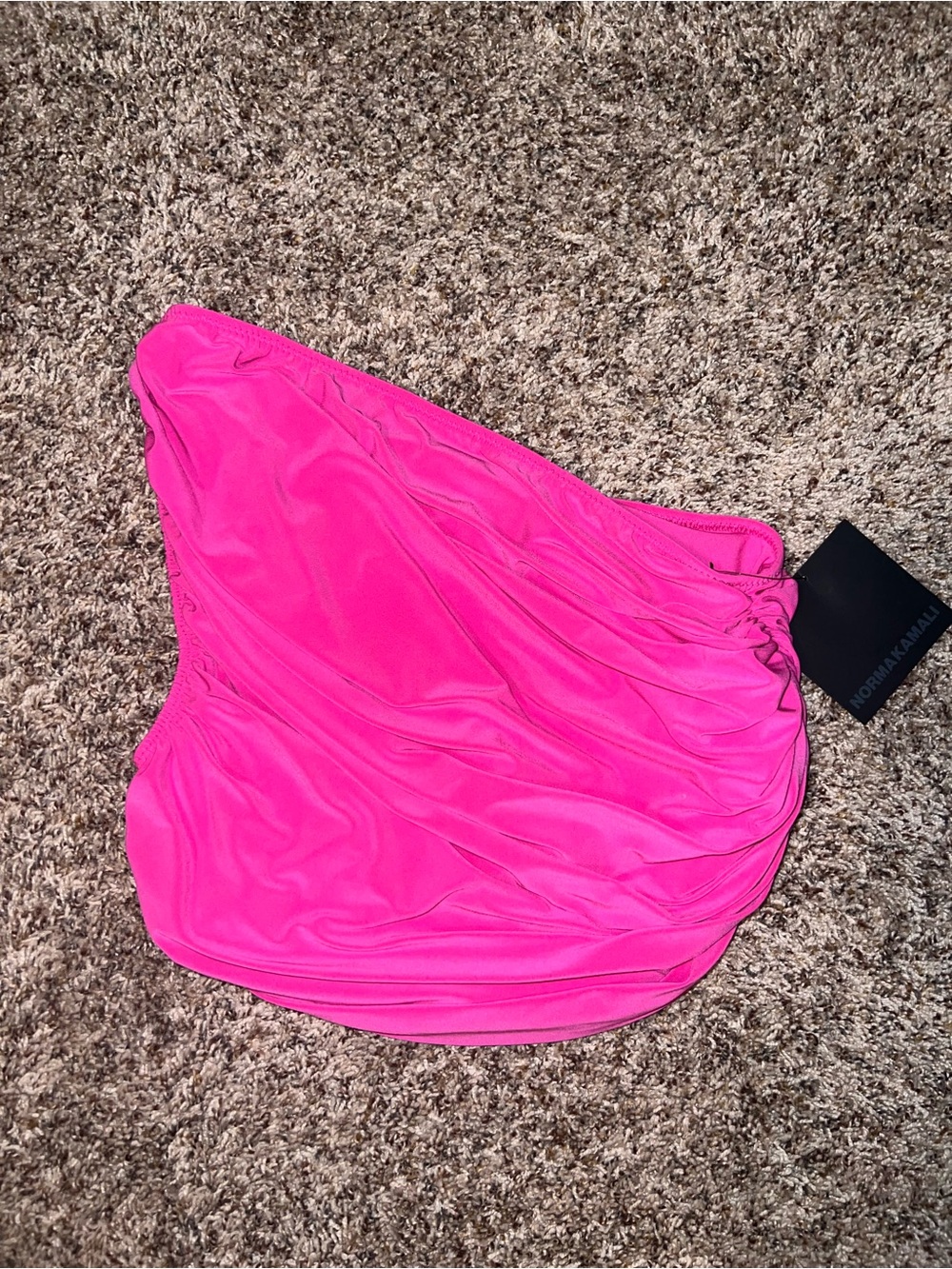Norma Kamali Hot Pink Kids One-Piece Swimsuit